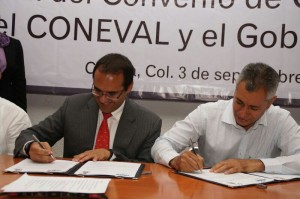 Firma de Convenio entre Coneval y Colima